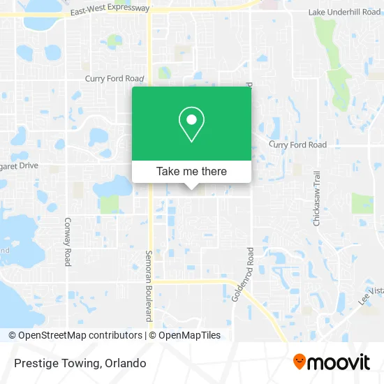 Prestige Towing map