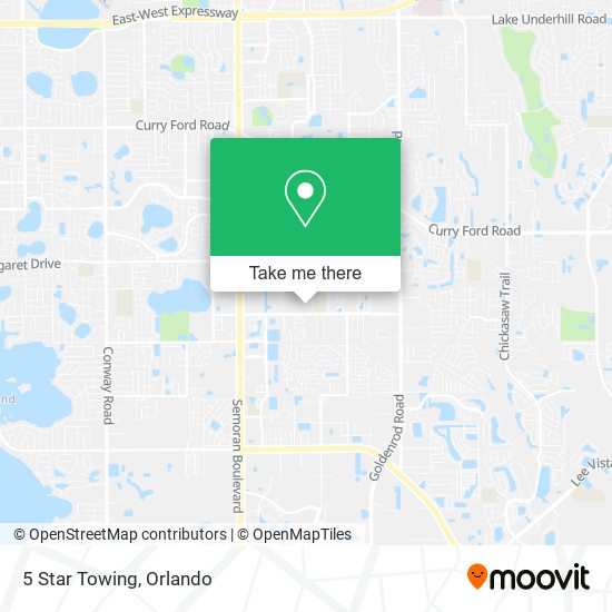 5 Star Towing map