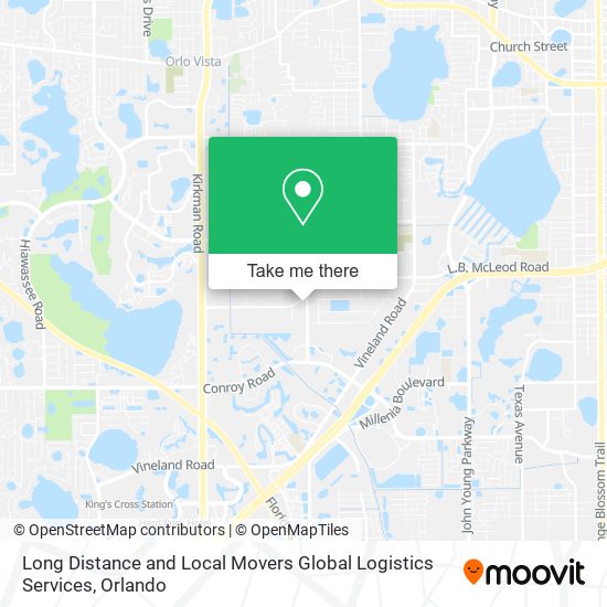 Mapa de Long Distance and Local Movers Global Logistics Services