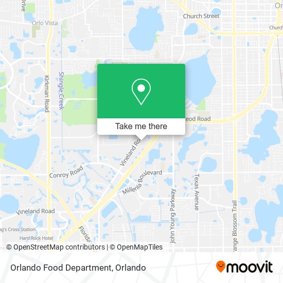 Orlando Food Department map