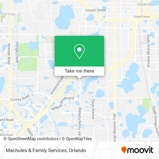 Machules & Family Services map