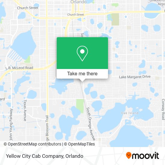 Yellow City Cab Company map