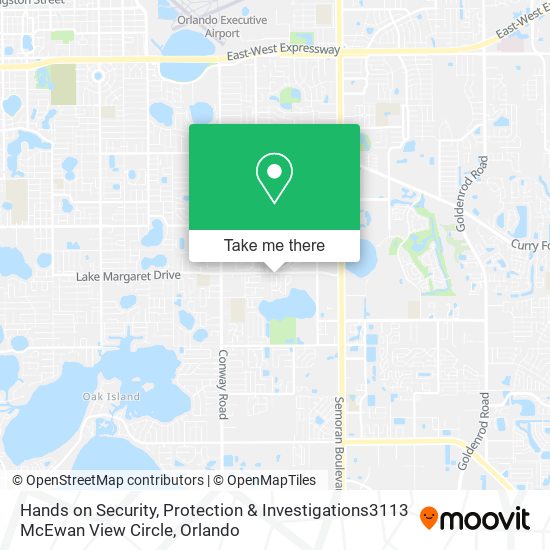 Mapa de Hands on Security, Protection & Investigations3113 McEwan View Circle