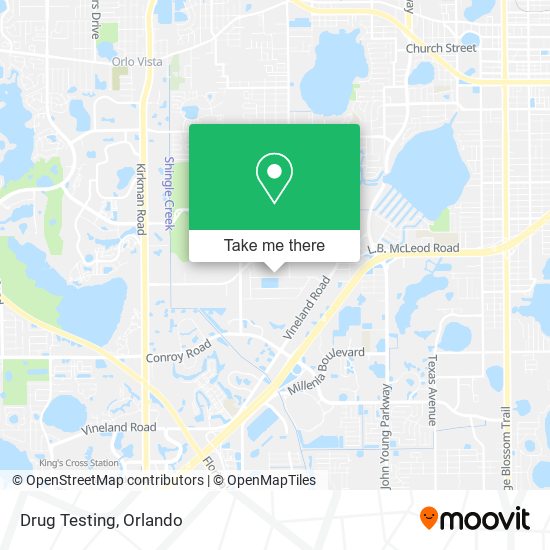 Mapa de Drug Testing