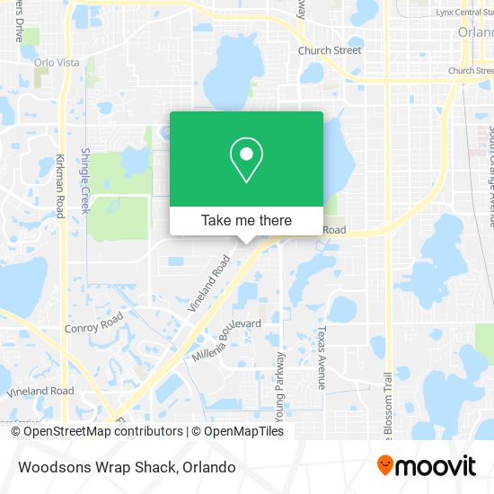 Woodsons Wrap Shack map