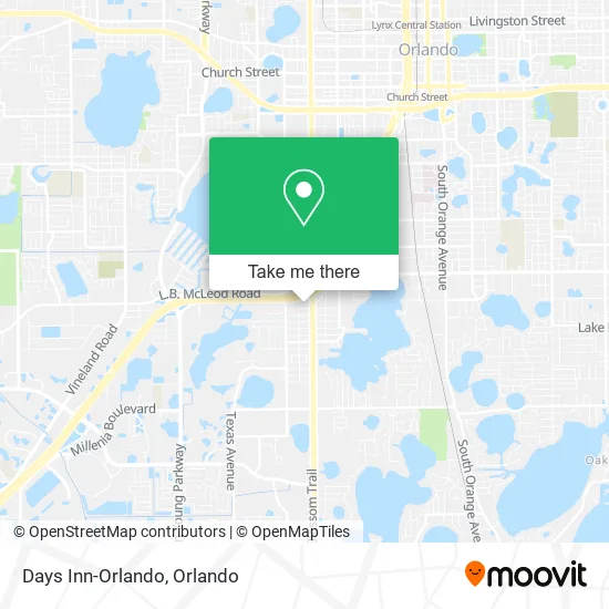 Mapa de Days Inn-Orlando