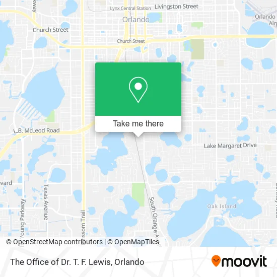 The Office of Dr. T. F. Lewis map