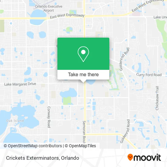 Mapa de Crickets Exterminators