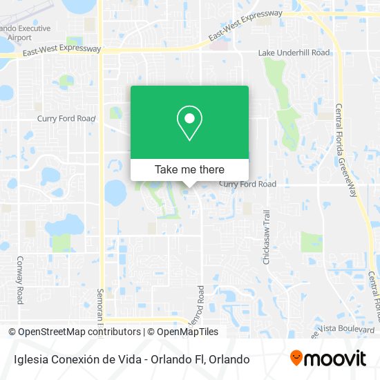 Iglesia Conexión de Vida - Orlando Fl map