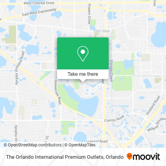 The Orlando International Premium Outlets map