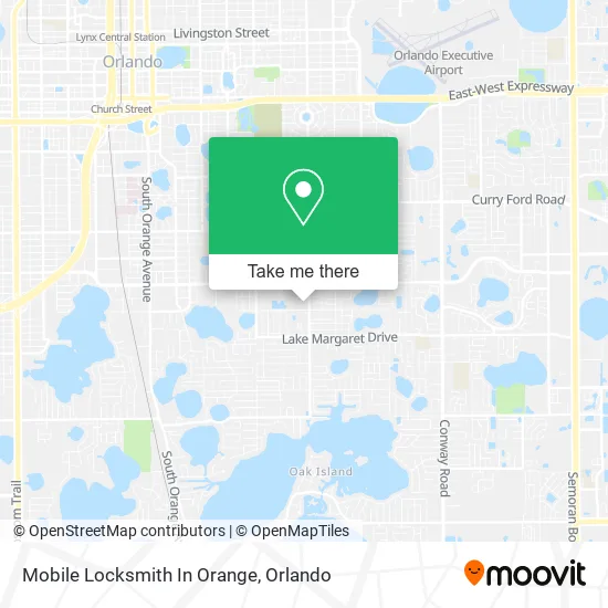 Mapa de Mobile Locksmith In Orange