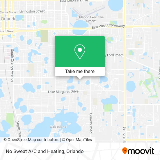 No Sweat A/C and Heating map