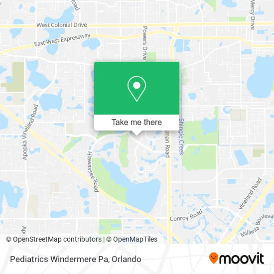 Mapa de Pediatrics Windermere Pa