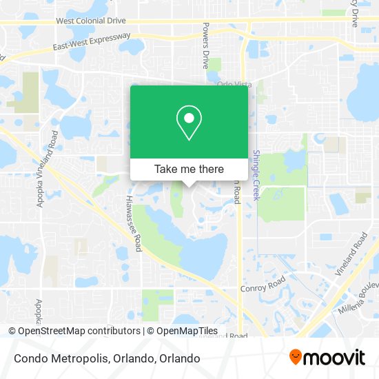 Condo Metropolis, Orlando map