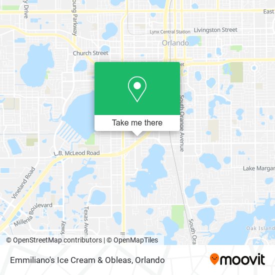 Emmiliano's Ice Cream & Obleas map