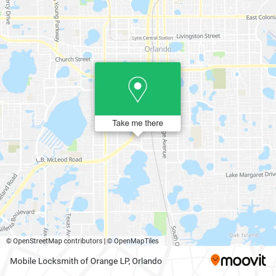 Mobile Locksmith of Orange LP map