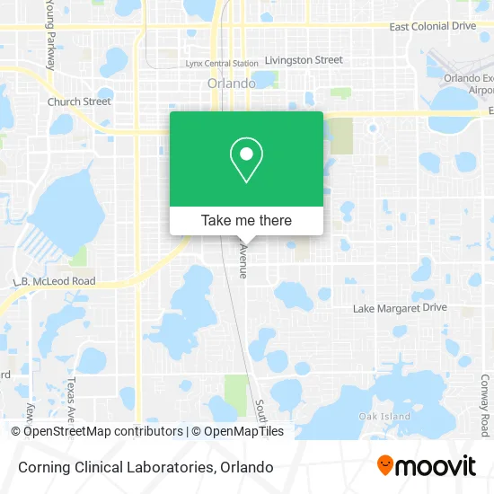 Corning Clinical Laboratories map