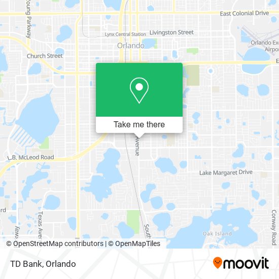 TD Bank map