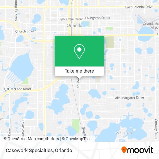 Casework Specialties map