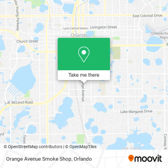 Orange Avenue Smoke Shop map