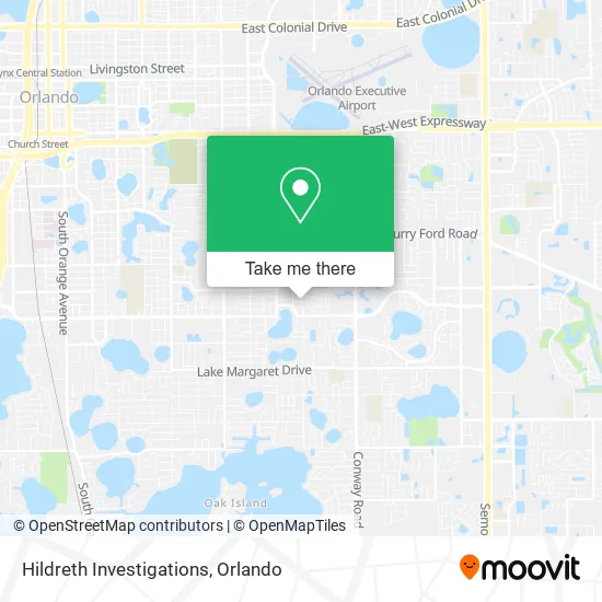 Mapa de Hildreth Investigations