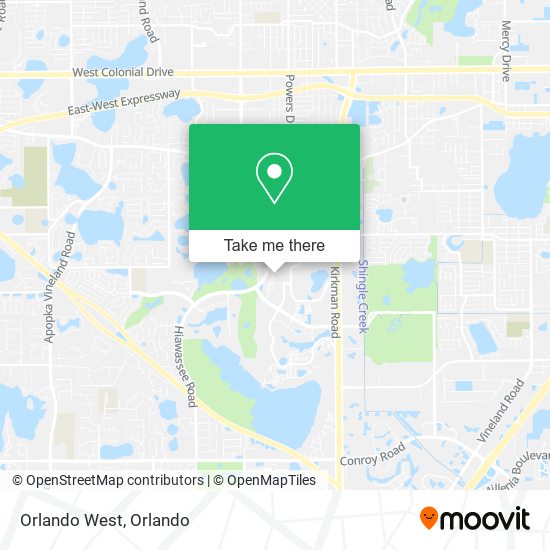 Orlando West map