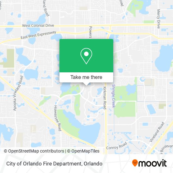 Mapa de City of Orlando Fire Department