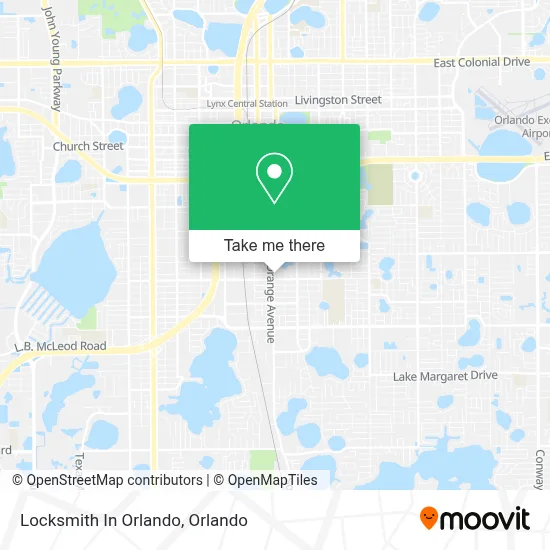 Locksmith In Orlando map