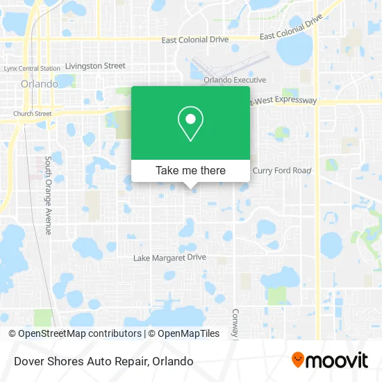 Dover Shores Auto Repair map