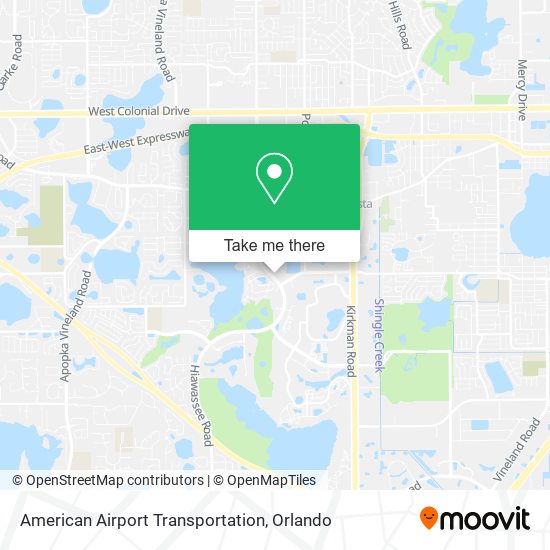 American Airport Transportation map