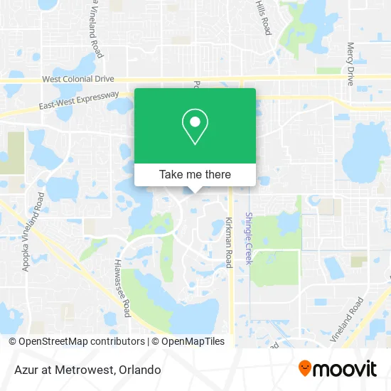 Azur at Metrowest map