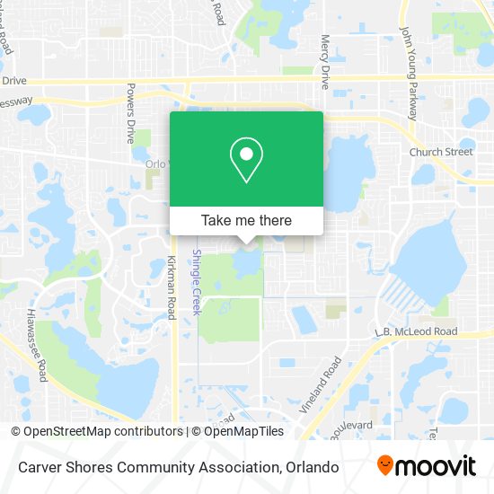 Mapa de Carver Shores Community Association