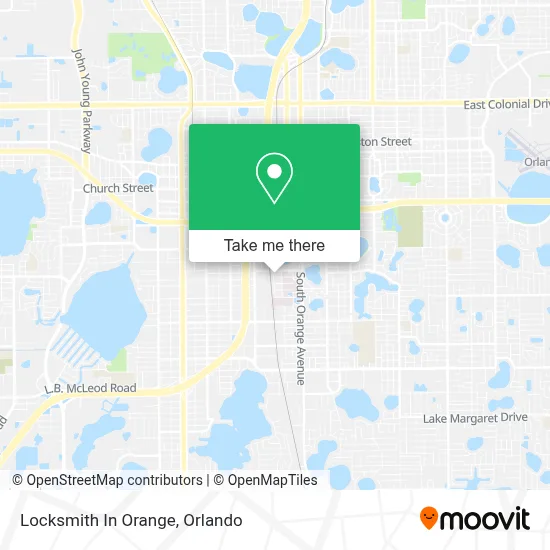 Locksmith In Orange map