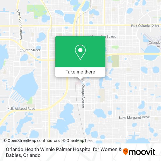 Orlando Health Winnie Palmer Hospital for Women & Babies map