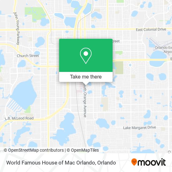 World Famous House of Mac Orlando map