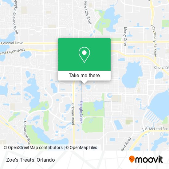 Mapa de Zoe's Treats