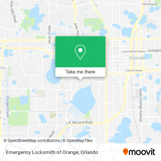 Mapa de Emergency Locksmith of Orange