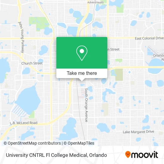Mapa de University CNTRL Fl College Medical