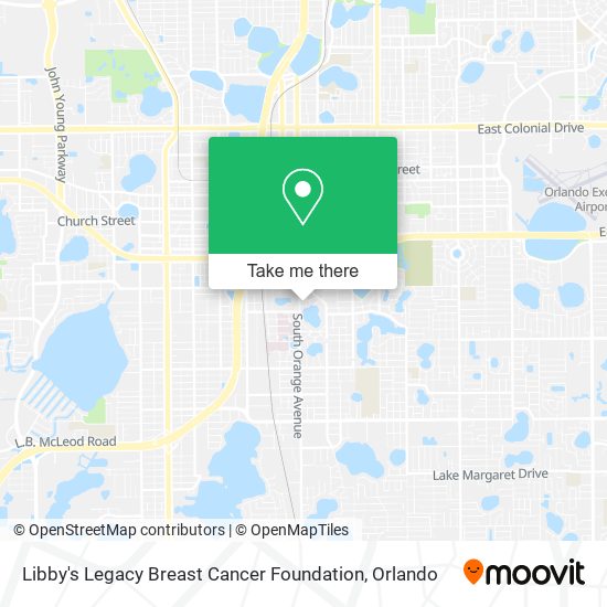 Mapa de Libby's Legacy Breast Cancer Foundation