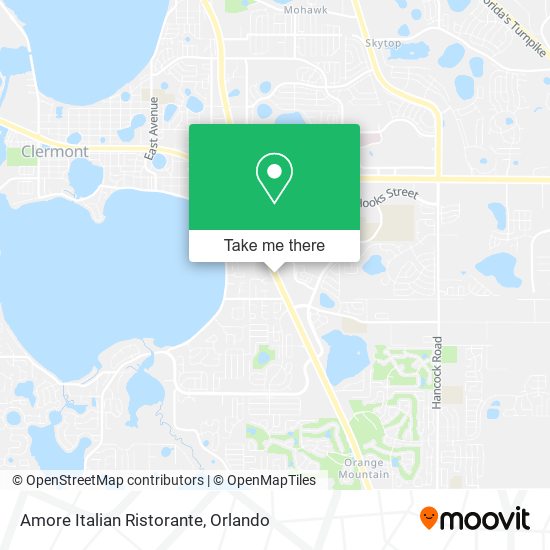 Mapa de Amore Italian Ristorante