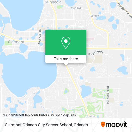 Clermont Orlando City Soccer School map