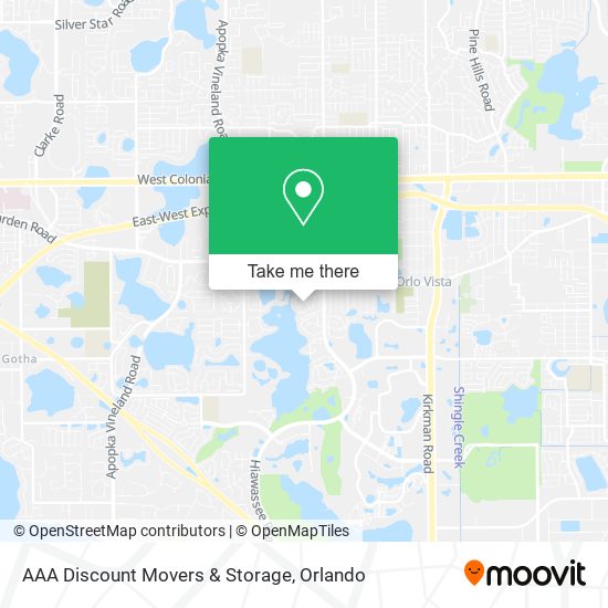 AAA Discount Movers & Storage map