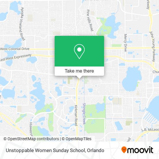 Unstoppable Women Sunday School map