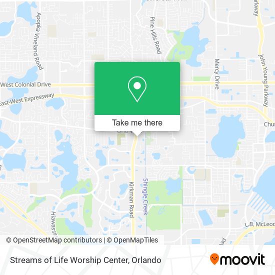 Mapa de Streams of Life Worship Center