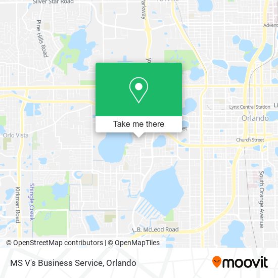 MS V's Business Service map