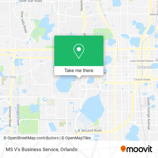MS V's Business Service map