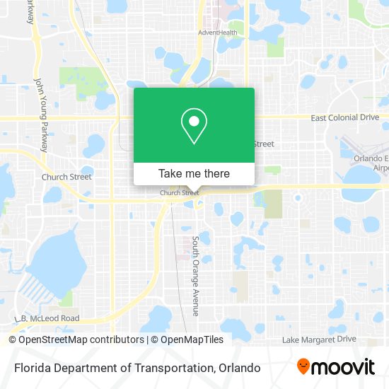 Mapa de Florida Department of Transportation