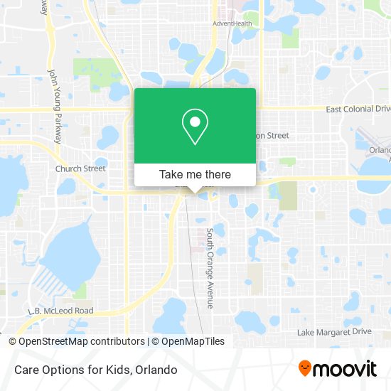 Mapa de Care Options for Kids