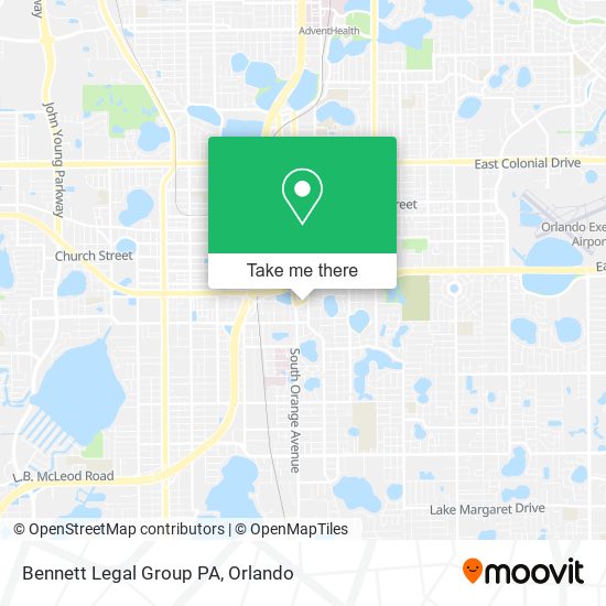 Mapa de Bennett Legal Group PA