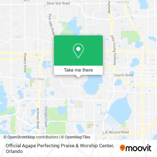 Official Agape Perfecting Praise & Worship Center map